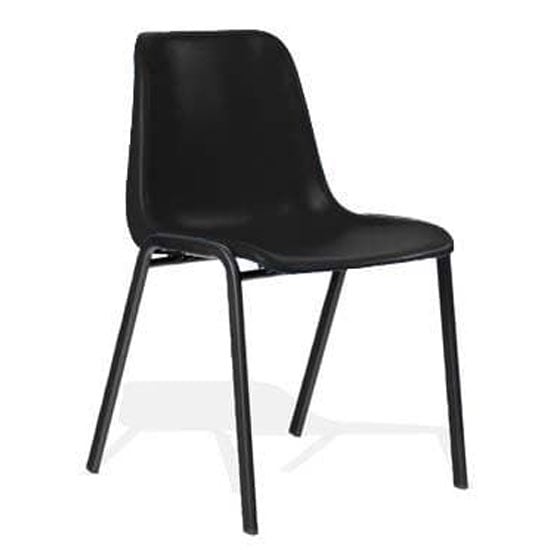 Photo of Polly stacking office visitor chair in black