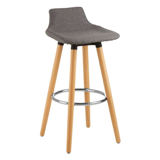 Read more about Porrima fabric seat bar stool in grey