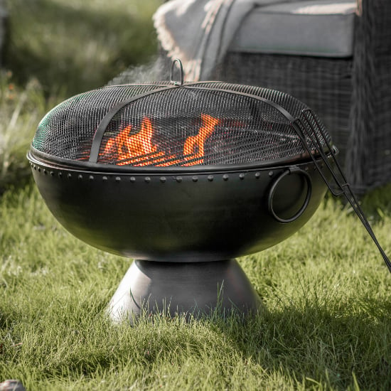 Read more about Potsdam traditional style metal firepit in black