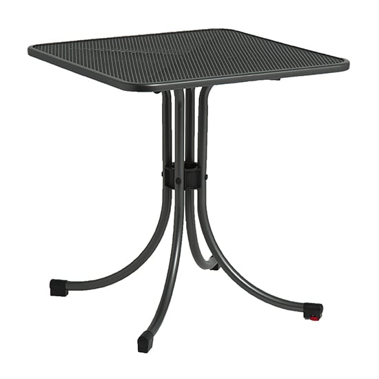 Read more about Prats outdoor square metal bistro table in grey