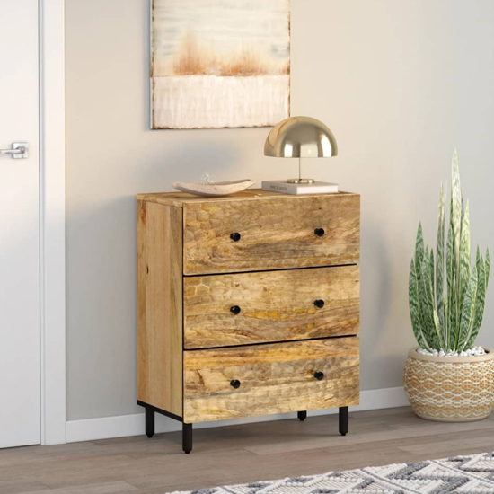 Read more about Purbeck mango wood chest of 3 drawers in natural