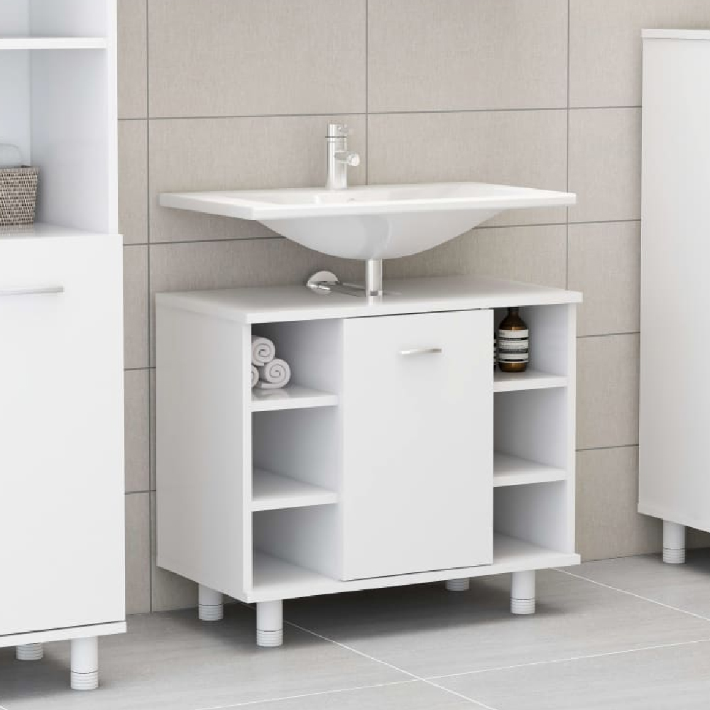 Read more about Putnam wooden vanity unit with 1 door in white