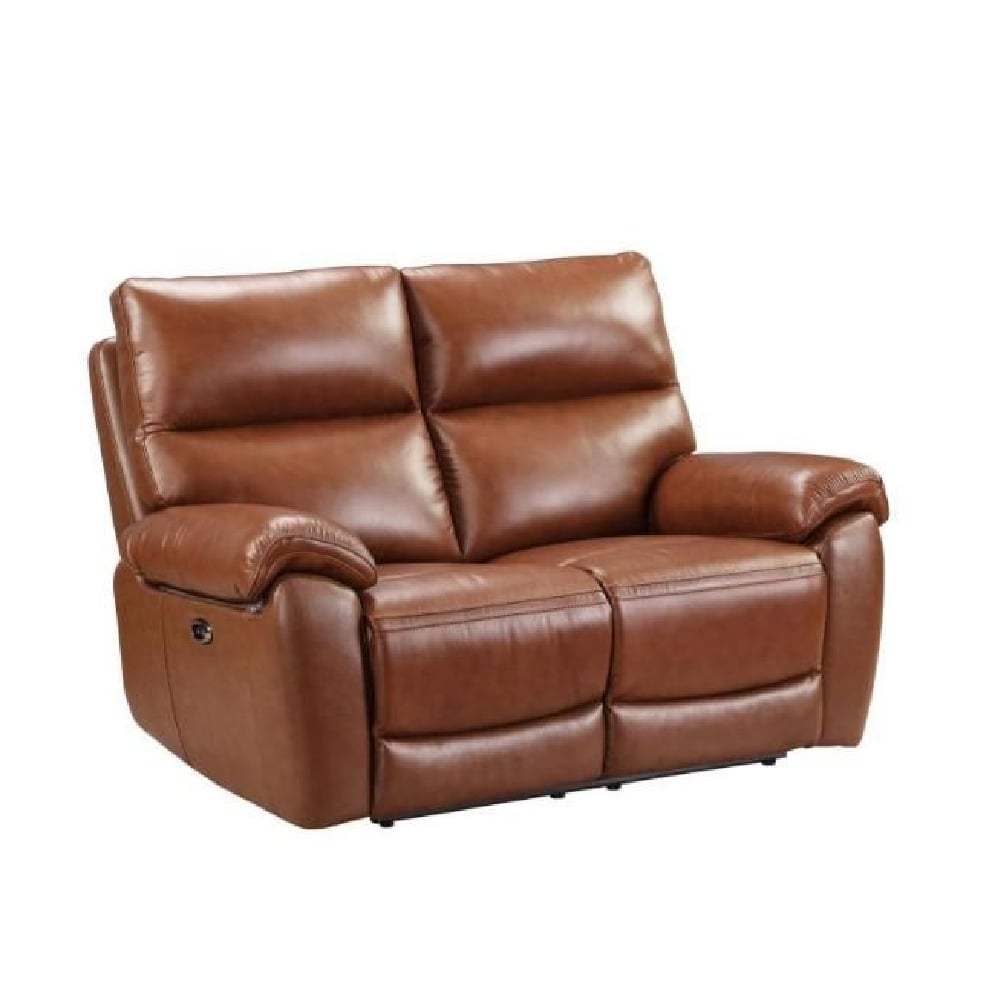 Read more about Radford leather electric recliner 2 seater sofa in saddle