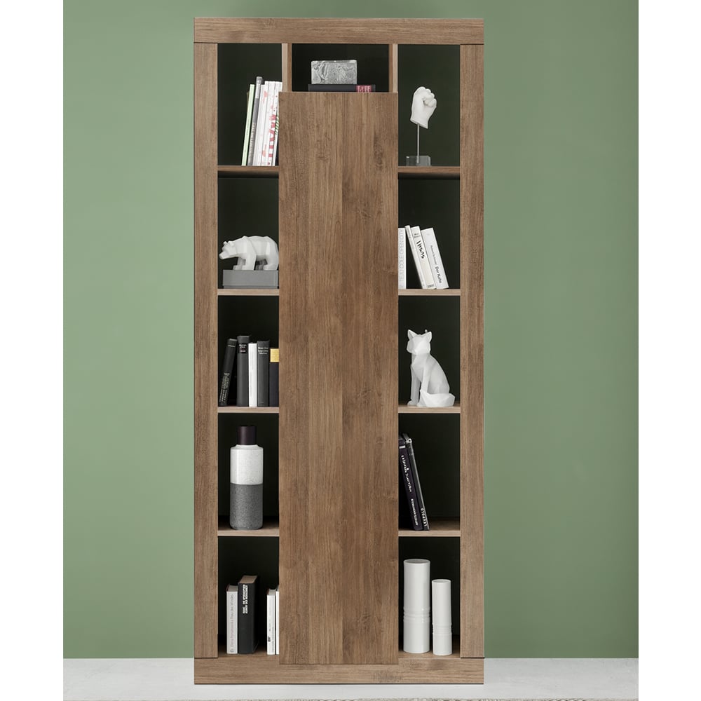 raya wooden bookcase with 1 door in mercure