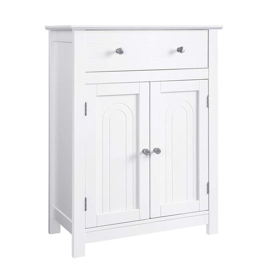 Revere 2 Doors And 1 Drawer Bathroom Storage Cabinet In White | FiF