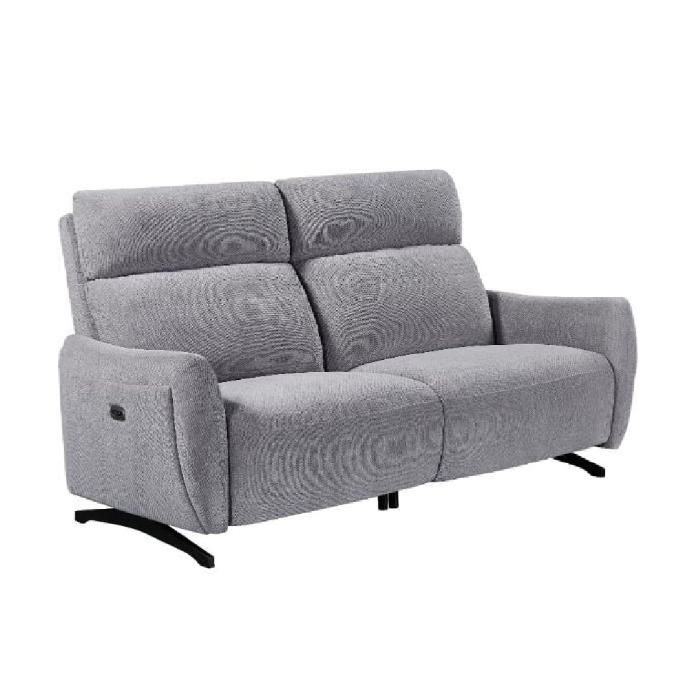 Read more about Revere fabric electric recliner 3 seater sofa in pewter