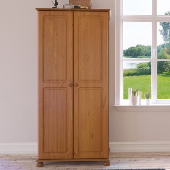 Photo of Richland wooden wardrobe with 2 doors in pine