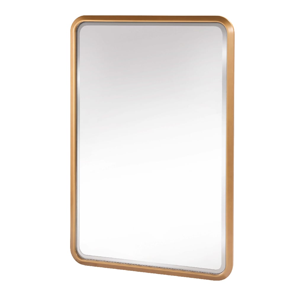 Product photograph of Rimouski Wooden Round Mirror In Copper from Furniture in Fashion