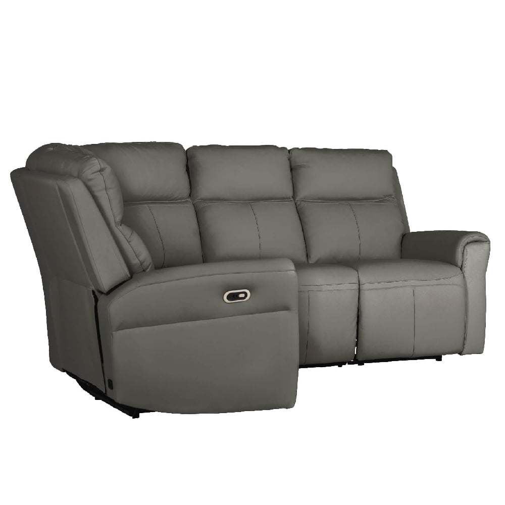 Product photograph of Rochester Leather Corner Electric Recliner Sofa In Ash from Furniture in Fashion