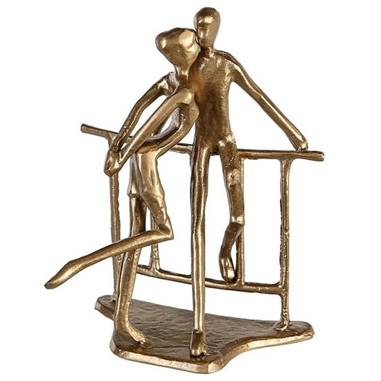 Photo of Romance iron design sculpture in gold