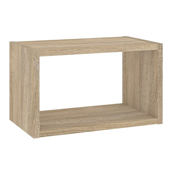Product photograph of Romtree Wooden Wall Shelving Unit In Oak from Furniture in Fashion