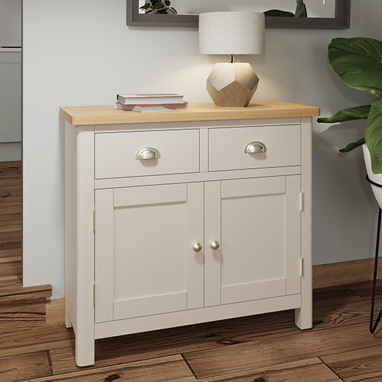 Product photograph of Rosemont Wooden 2 Doors 2 Drawers Sideboard In Dove Grey from Furniture in Fashion