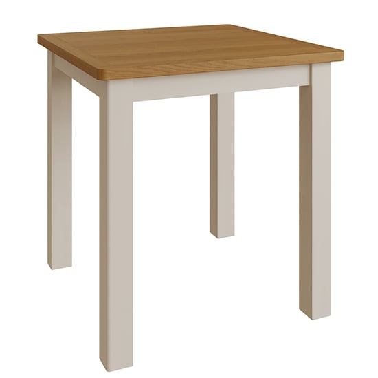 Product photograph of Rosemont Square Wooden Dining Table In Dove Grey from Furniture in Fashion