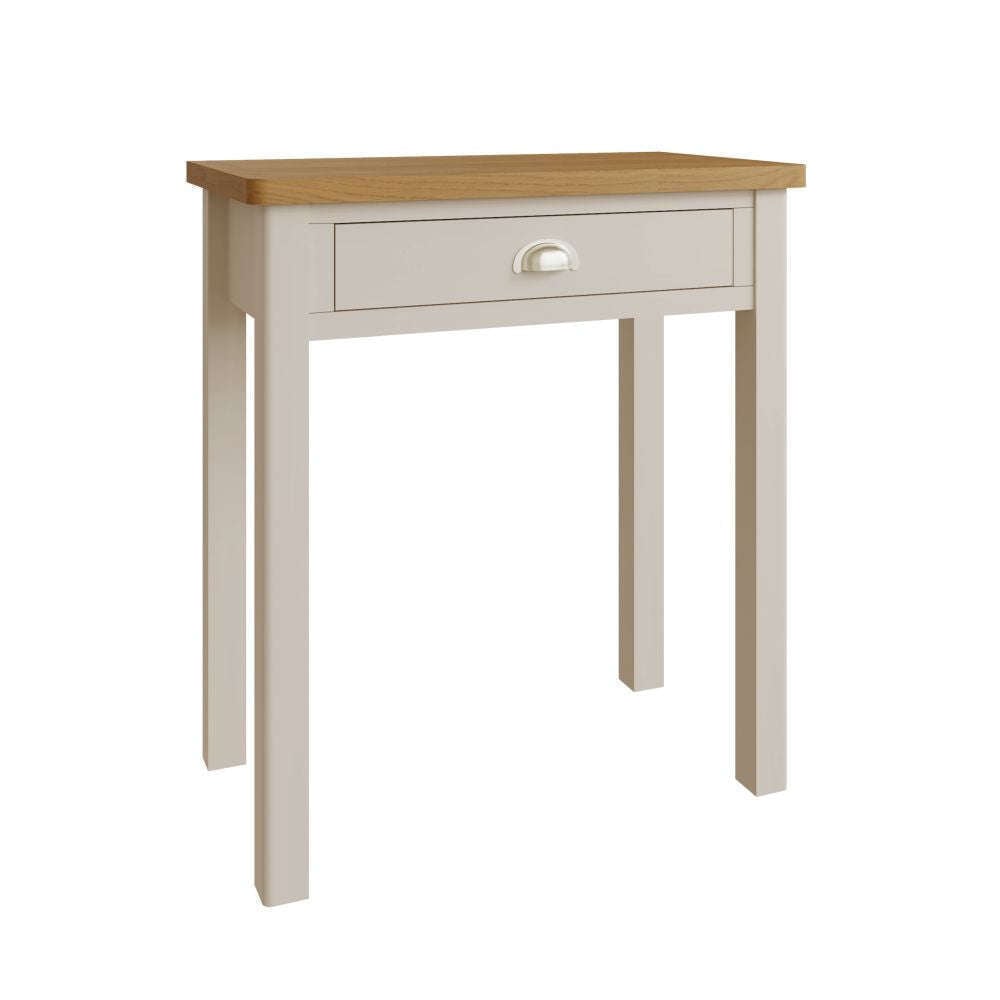 Product photograph of Rosemont Wooden Dressing Table With 1 Drawer In Dove Grey from Furniture in Fashion