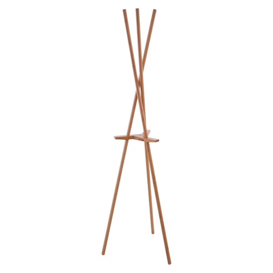 Product photograph of Rosta Bamboo Wooden Coat Stand In Natural from Furniture in Fashion