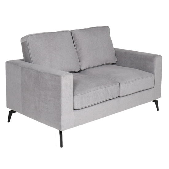 Product photograph of Roswell Upholstered Fabric 2 Seater Sofa In Grey from Furniture in Fashion