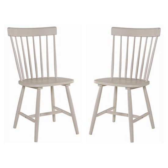 Rotanev Stone Grey Dining Chairs In Pair | Furniture in Fashion