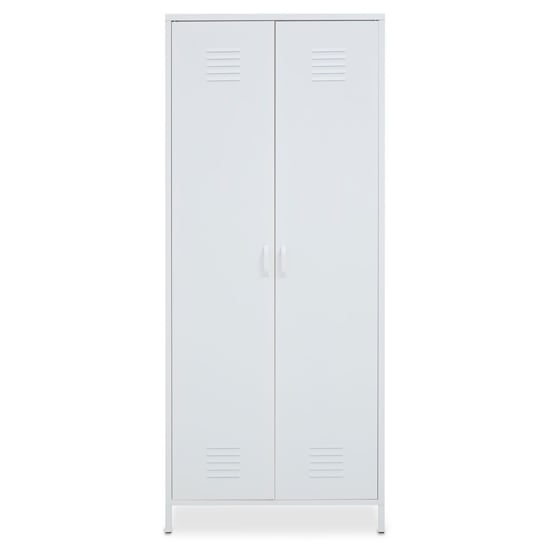 Read more about Rumi metal wardrobe with 2 doors in white