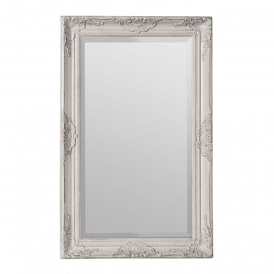 Product photograph of Rustin Classical Design Wall Bedroom Mirror In Cream Frame from Furniture in Fashion