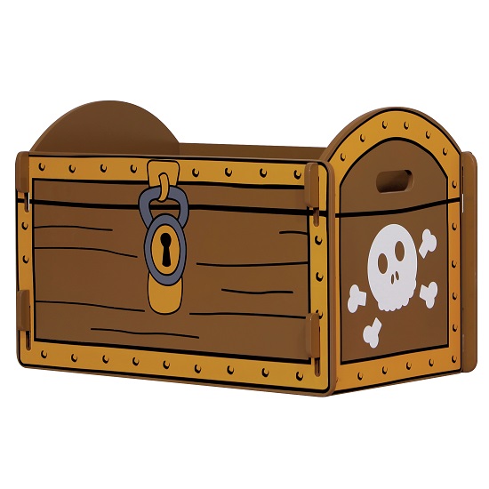 Rylee Pirate Treasure Chest In Yellow And Brown | Furniture in Fashion