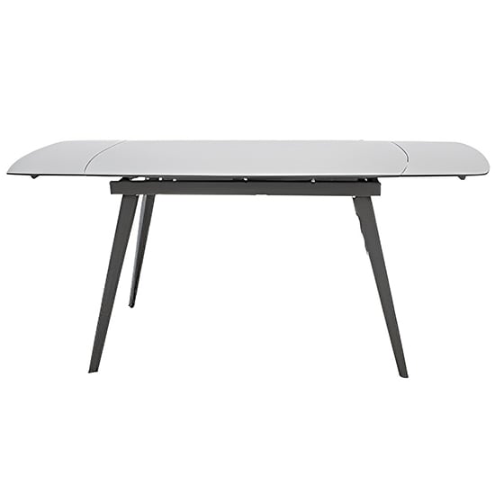 Product photograph of Sabine Glass Extending Dining Table In Cappuccino from Furniture in Fashion