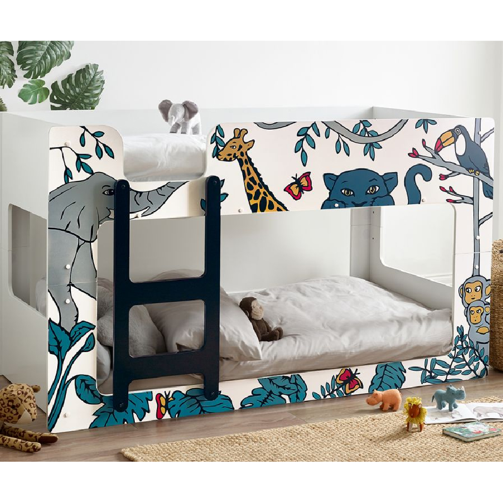 Product photograph of Salina Wooden Children Bunk Bed In White from Furniture in Fashion