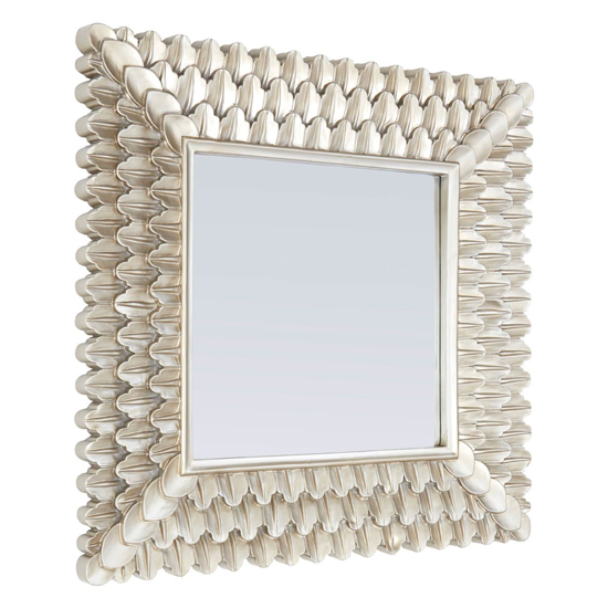 Photo of Sally square wall bedroom mirror in luxurious gold frame