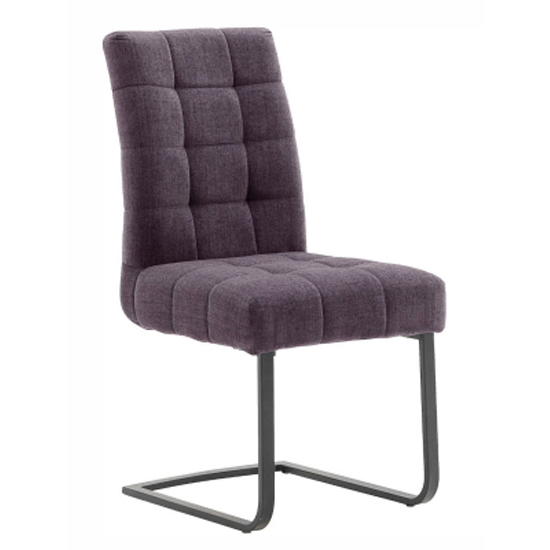 Read more about Salta fabric upholstered dining chair in merlot