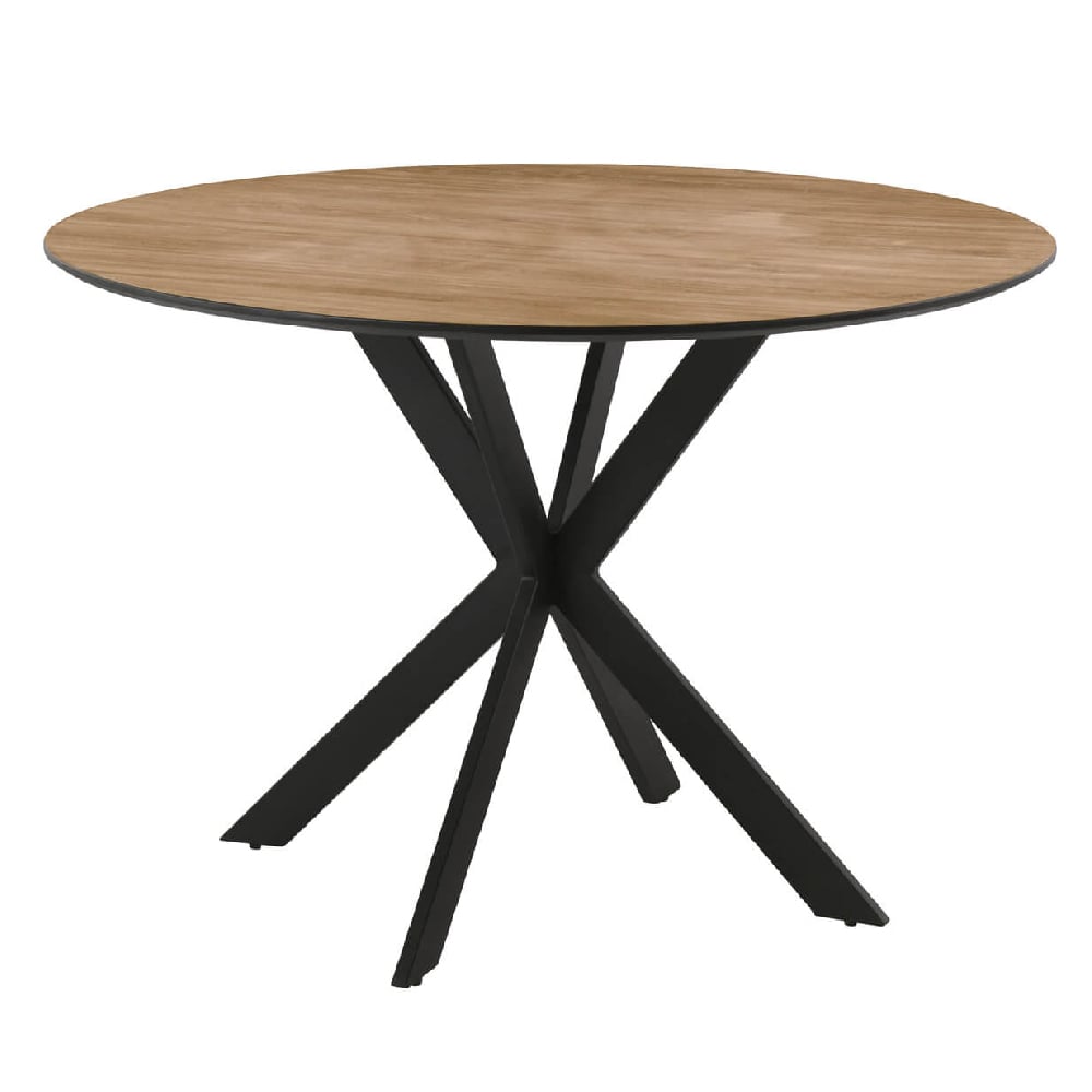 Product photograph of Santiago Wooden Round Dining Table In Oak from Furniture in Fashion