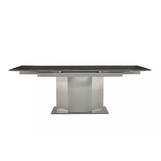 Product photograph of Santino Extendable Marble Dining Table In Travertine from Furniture in Fashion
