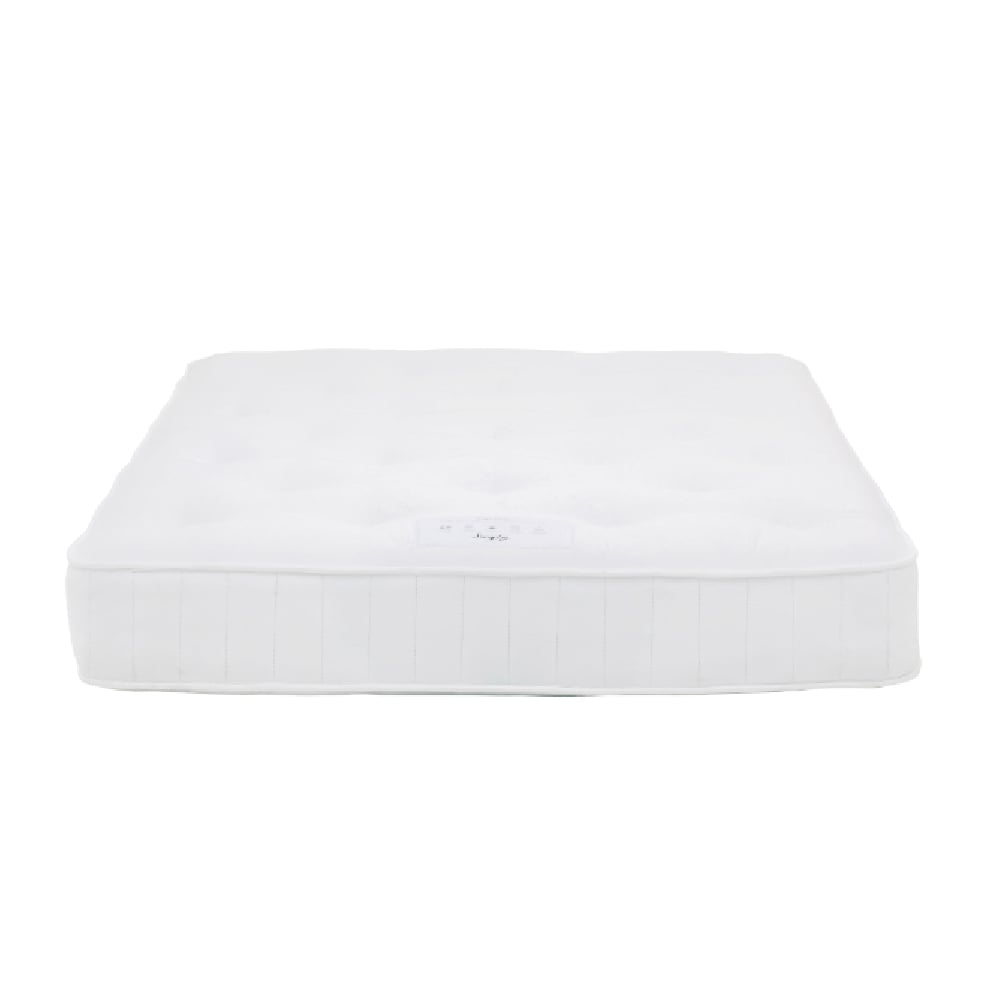 saratoga 1000 fabric double pocket mattress in white