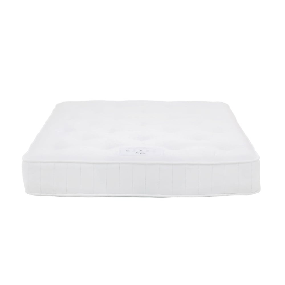 saratoga 1000 fabric king size pocket mattress in white