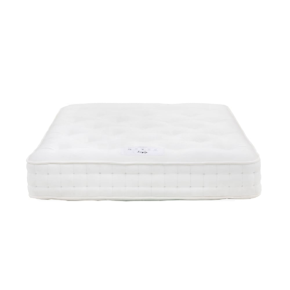 saratoga 2000 fabric super king size mattress in white