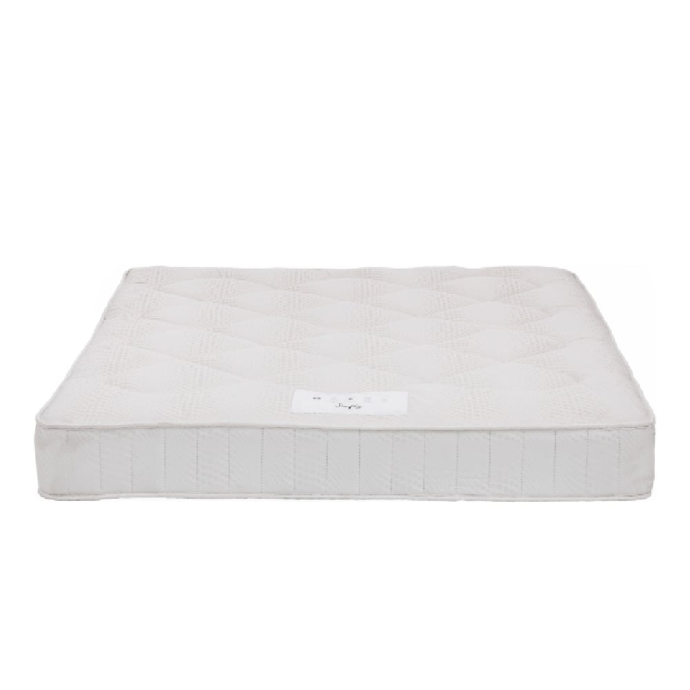 saratoga fabric double mattress in white