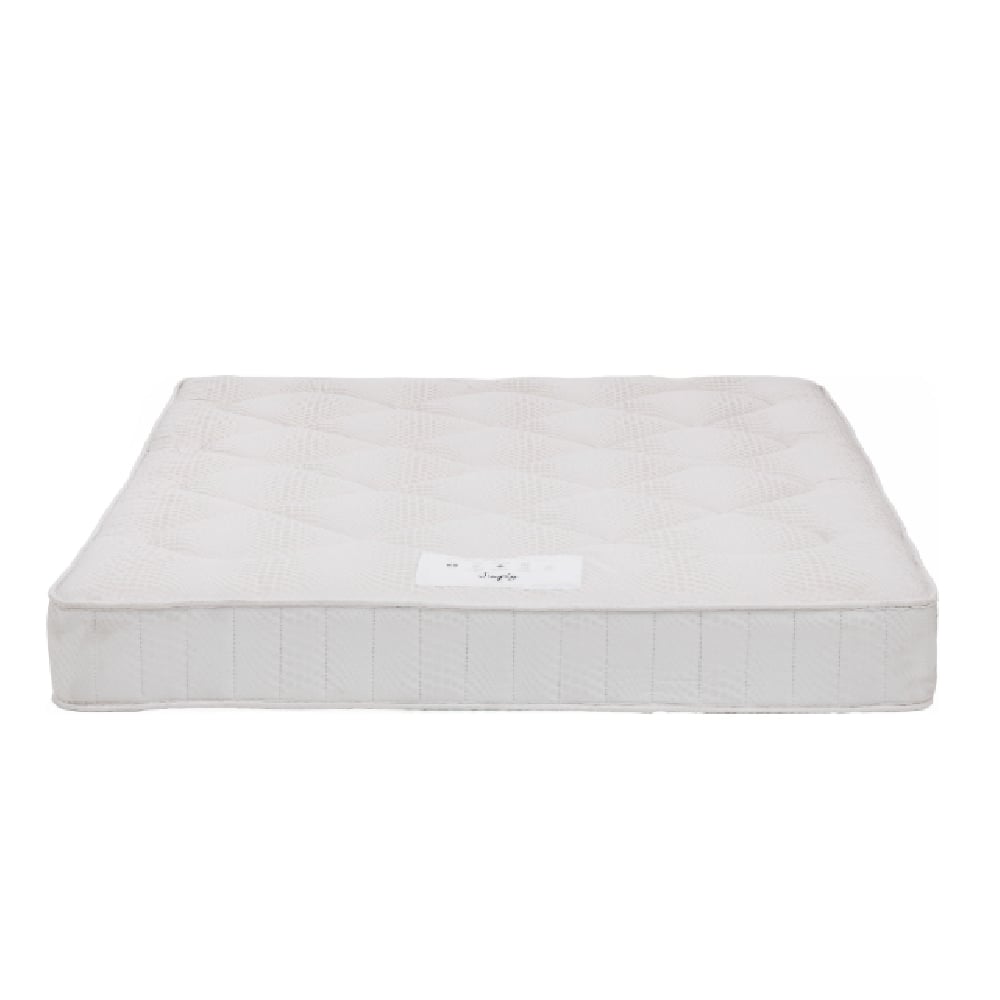 saratoga fabric king size mattress in white