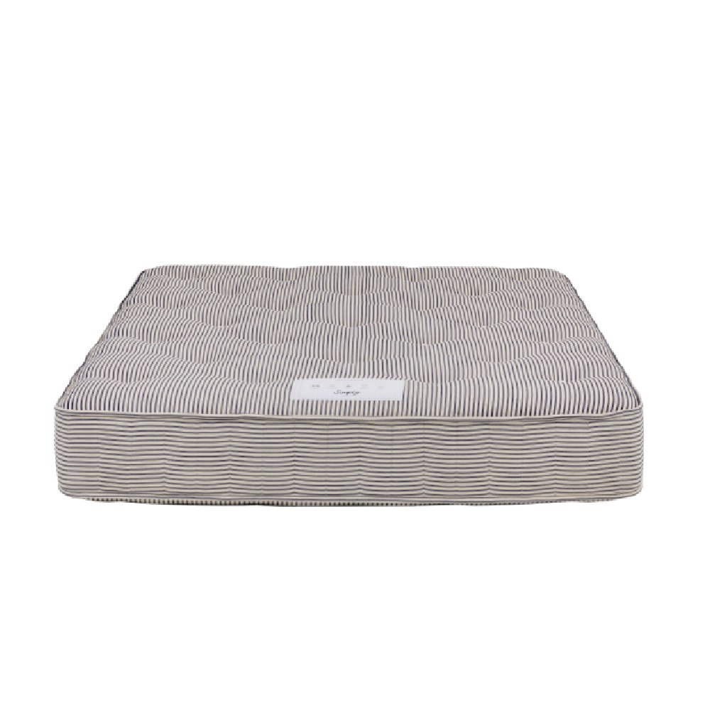 saratoga fabric single pocket mattress in white