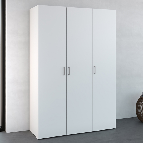 Read more about Scalia wooden wardrobe in white with 3 doors