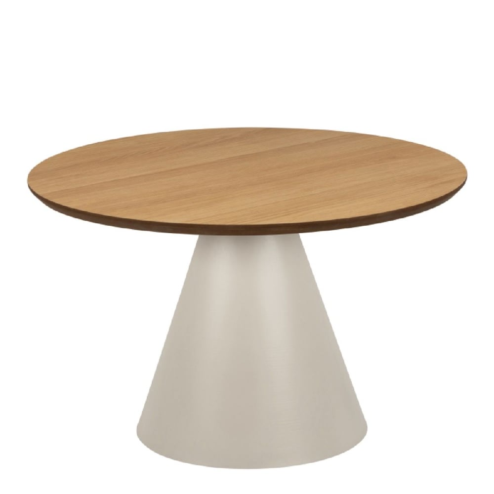 Read more about Seguin wooden medium coffee table round in oak and grey