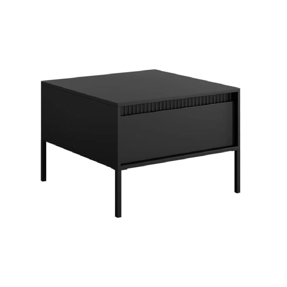 shawnee wooden coffee table with 1 drawer in black