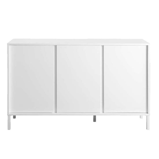 Product photograph of Sheffield High Gloss 3 Doors Sideboard In White from Furniture in Fashion