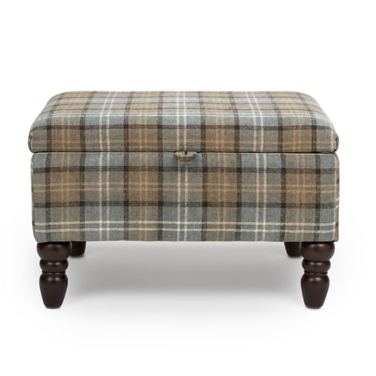 Read more about Shetland fabric storage foot stool in dove grey