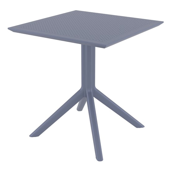Read more about Shipley outdoor square 70cm dining table in dark grey