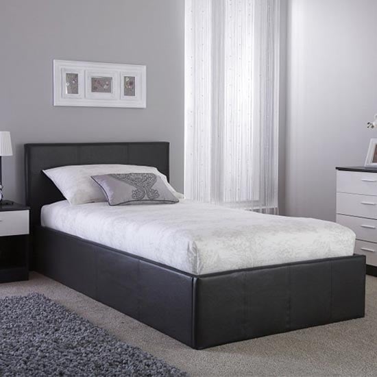 Photo of Stilton fabric small double bed in grey