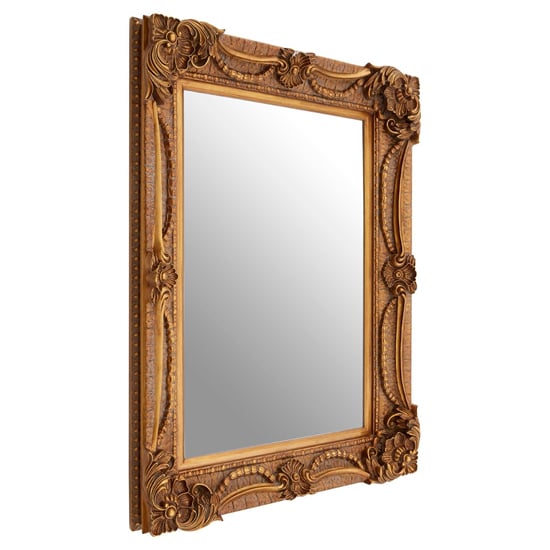 Product photograph of Signet Rectangular Wall Bedroom Mirror In Antique Bronze Frame from Furniture in Fashion