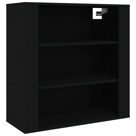 Silvis Wooden Wall Shelving Unit In Black | Furniture in Fashion