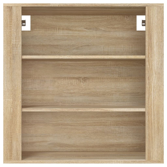 Silvis Wooden Wall Shelving Unit In Sonoma Oak Furniture In Fashion 8033