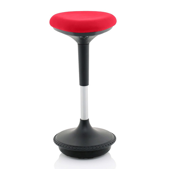 Read more about Sitall fabric office visitor stool with bergamot cherry seat