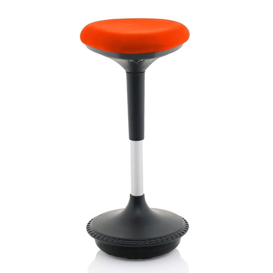 Photo of Sitall fabric office visitor stool with mandarin seat