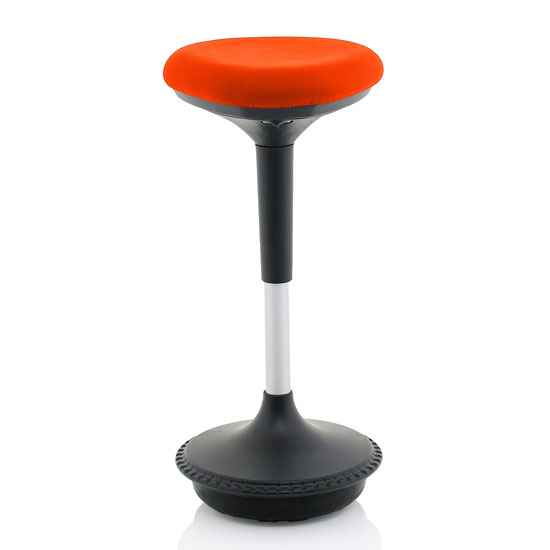 Product photograph of Sitall Fabric Office Visitor Stool With Tabasco Red Seat from Furniture in Fashion