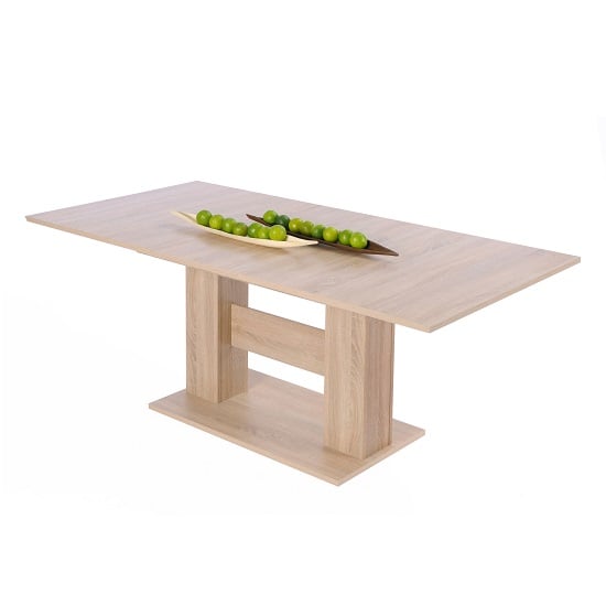 Sophia Extendable Wooden Dining Table In Sonoma Oak | Furniture in Fashion